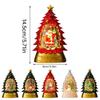 Christmas Tree Shaped LED Oil Light Handmade Festival Tabletop Ornament Decorative Lamp Decoration for Home and Office