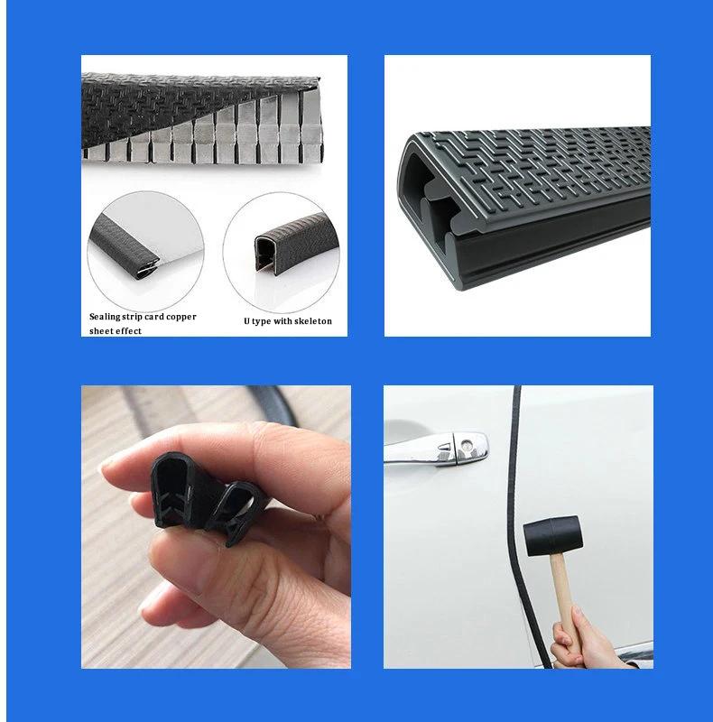 U-shaped Car Door Anti-collision Strip Anti-scratch Protective Edging Strip for Vehicle Door Sealing