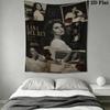 Lana Del Rey Wall Tapestry Aesthetic Wall Hanging Printed Fabric Blanket Decorative Tapestries for Bedroom Living Room Home Decor