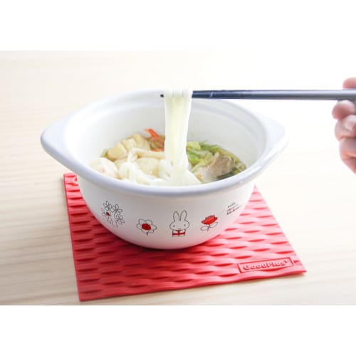 GoodPlus+ Emile Miffy Enamel Cocotte (15cm) - Acid and Alkaline Resistant, Odor-Resistant, Induction Compatible, Dick Bruna