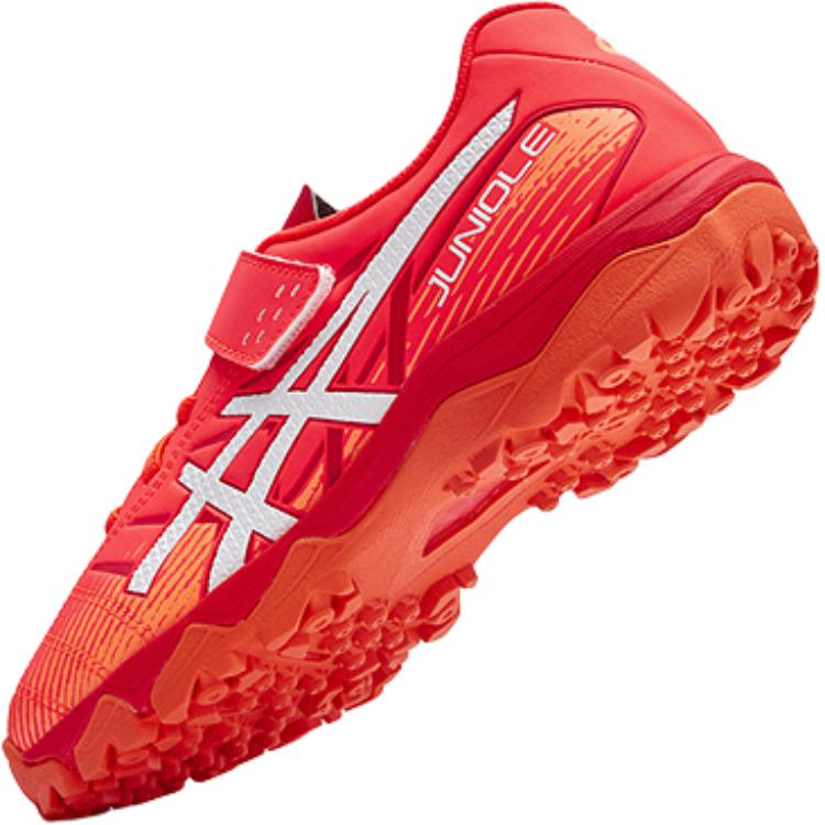 Asics Junior 7 7 TF Comfortable Versatile Support Low Top Soccer Shoes Kids Soccer Shoes Orange 1104A056-600
