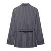 2026 Spring Women's Striped Wrap Suit & Trousers Set