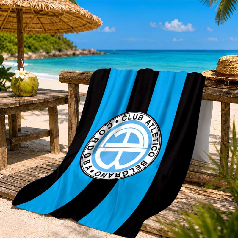 Atletico Belgrano Crest Beach Towel, Quick-drying, Easy To Care For, Suitable for Both Fitness and Beach Vacations,Sports Essential