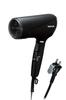 Tescom TD570A-K Protect Ion Folding Hair Dryer, Quick Drying, Compact, Lightweight, Cold and Warm Air, Easy-Drain Plug, Black