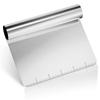 Stainless Steel Dough Cutter Graduated Pastry Spatula Easy To Clean Pizza Scraper  Cake