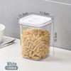 Food-Grade Transparent Plastic Storage Jar - Sealed for Kitchen Snacks & Grains