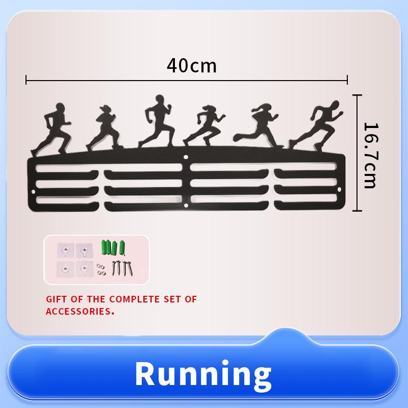Factory Direct Custom Large Wall Hanger Metal Medal Display Rack for Bulk Medals & Awards Storage