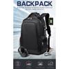 Backpack Men's Casual USB Men's Backpack Breathable Wear-resistant Business Computer Bag Travel Bag Student School Bag