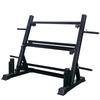 Three-Tier Multi-Functional Dumbbell & Barbell Rack