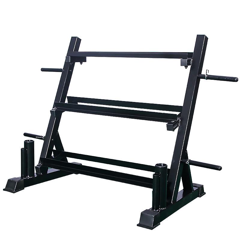 Three-Tier Multi-Functional Dumbbell & Barbell Rack