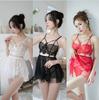 Sex Underwear Mesh Eyelash Lace Perspective Mini Skirt Lace Hollow Nightdress