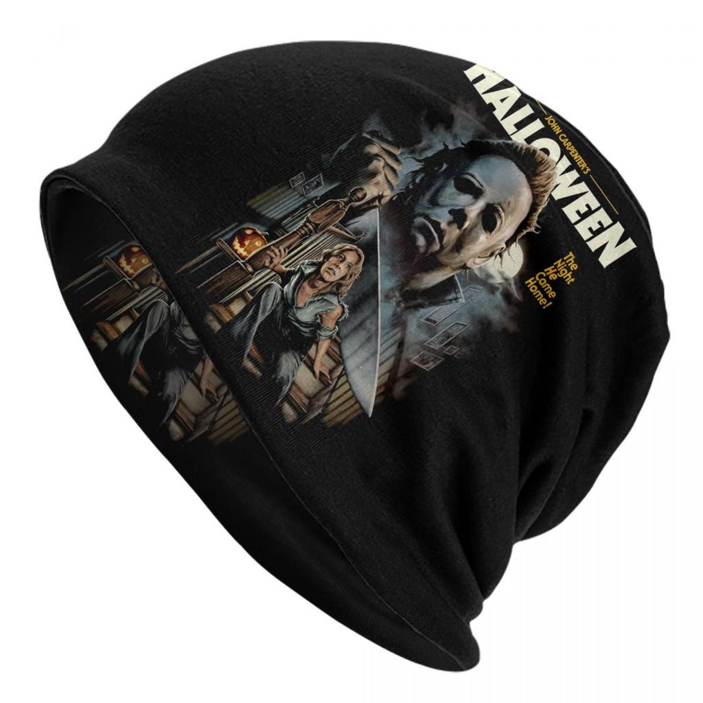 Individuelle Michael Myers Halloween Horrorfilm Mützen Beanies Mützen Cool Winter Warm Unisex Damen Strickmützen Unisex Erwachsenen Mützen
