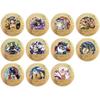 Anime Collectible Coins Set Luffy Chopper Commemorative Gold Colored Metal Coins Merchandise Children's Gift Toy Fans