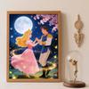 Diamond Art Painting Kit 5D Aurora and Prince Charming Diamond Painting Dot Art Kit Home Wall Decor