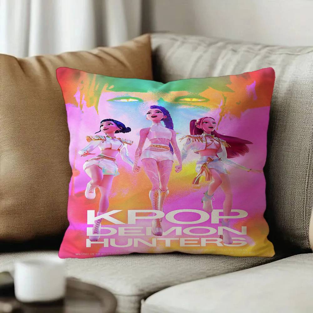 Anime Kpop DDemon GHunte pillow cover sofa cushion cover home room decoration children gift