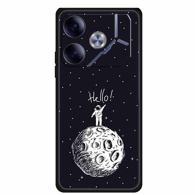 Phone Case For Tecno Pova 6 Back Cover Case Shockproof Black Silicone Soft Funda For Tecno Pova 6 Case Pova6 6.78" Capas Coque