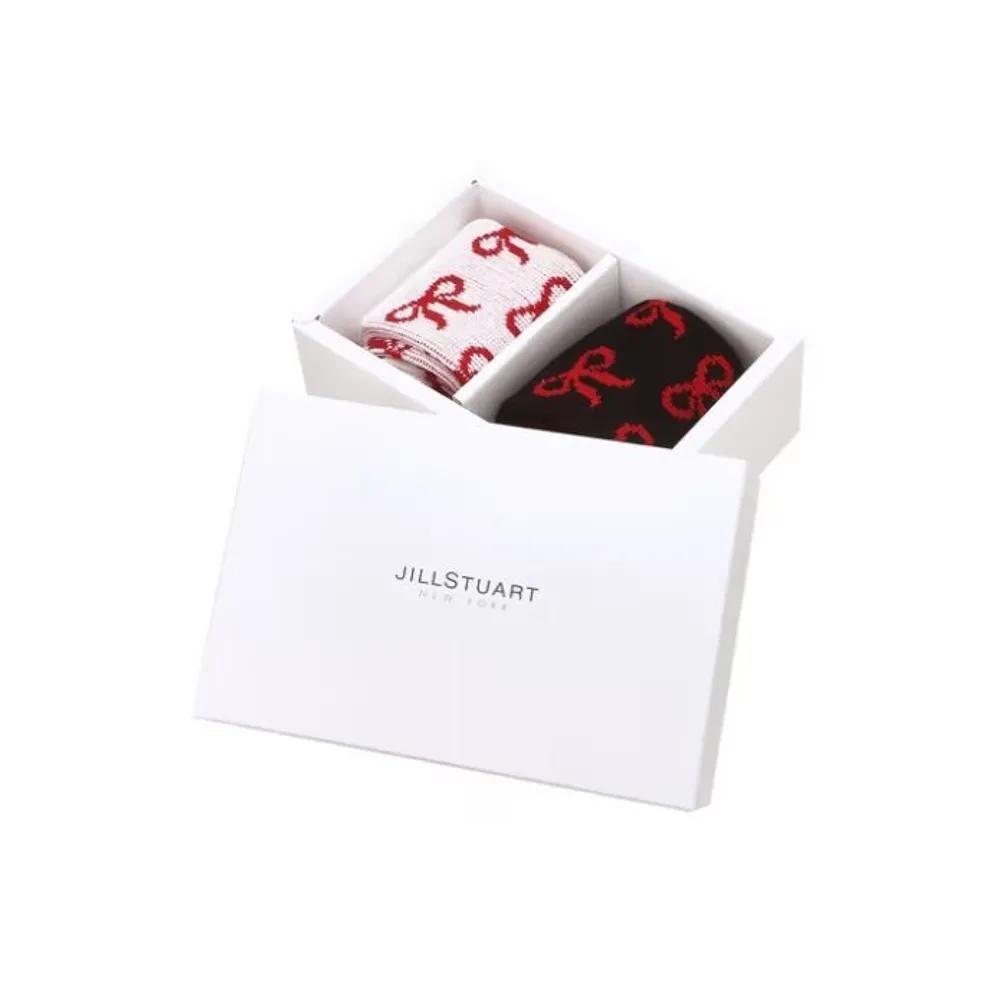 Chaussettes Mi-mollet Jacquard à Ruban pour Femme Lot de 2 JASS5F040 R2