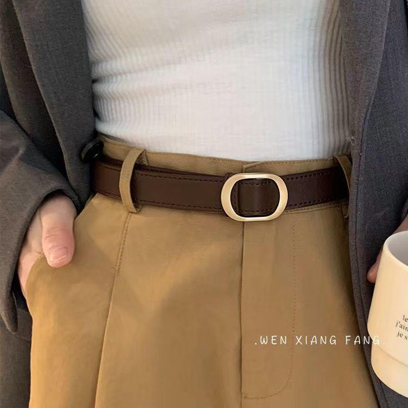 Vintage Minimalist Korean Metal Belt For Jeans No Hole Design Stylish And Trendy For Students