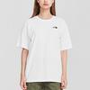 THE NORTH FACE Camping T-Shirts Unisex White Crew Neck Moderate Straight Fit NF0A7QRL-FN4