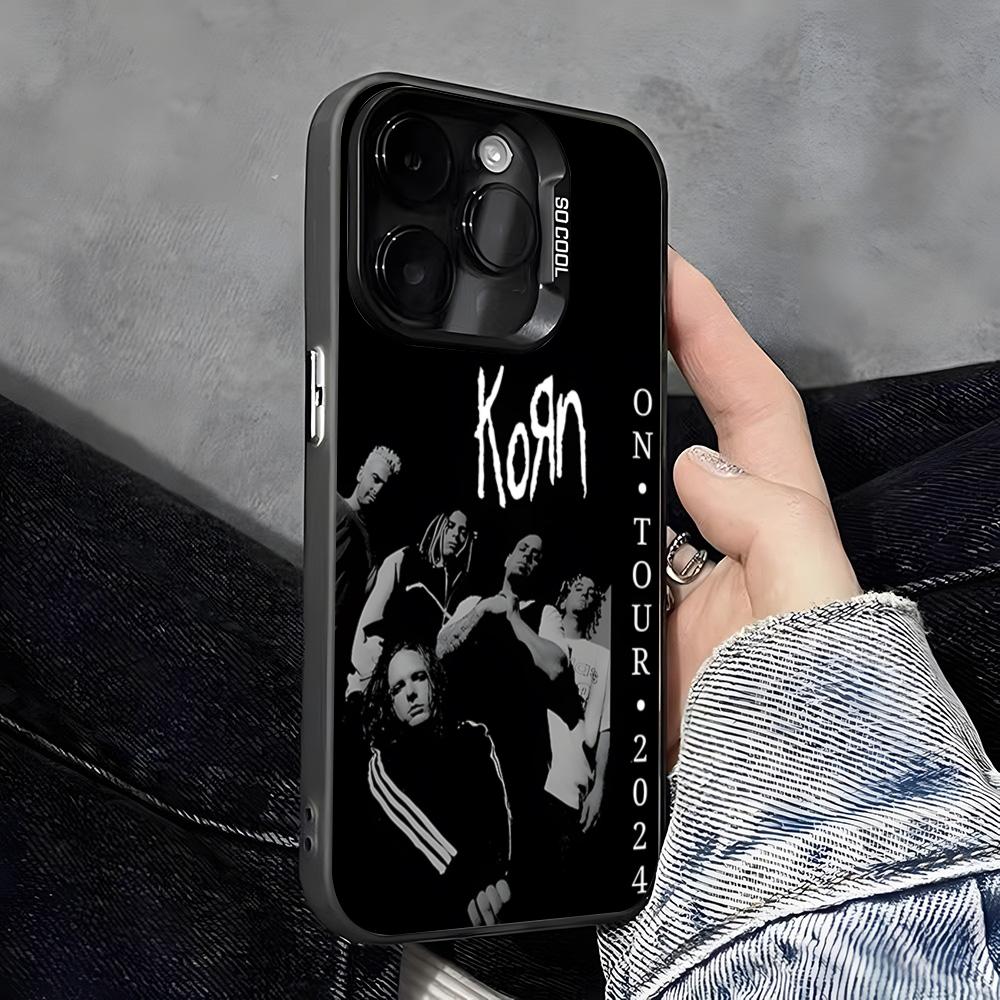 Coque de téléphone K-Korn Hot Metal Rock Band Pour IPhone 17 Pro Max 16 Pro Max 15 14 13 11 12 Mini Xs X Xr 7 8 Plus Se Couleur Silver Cove