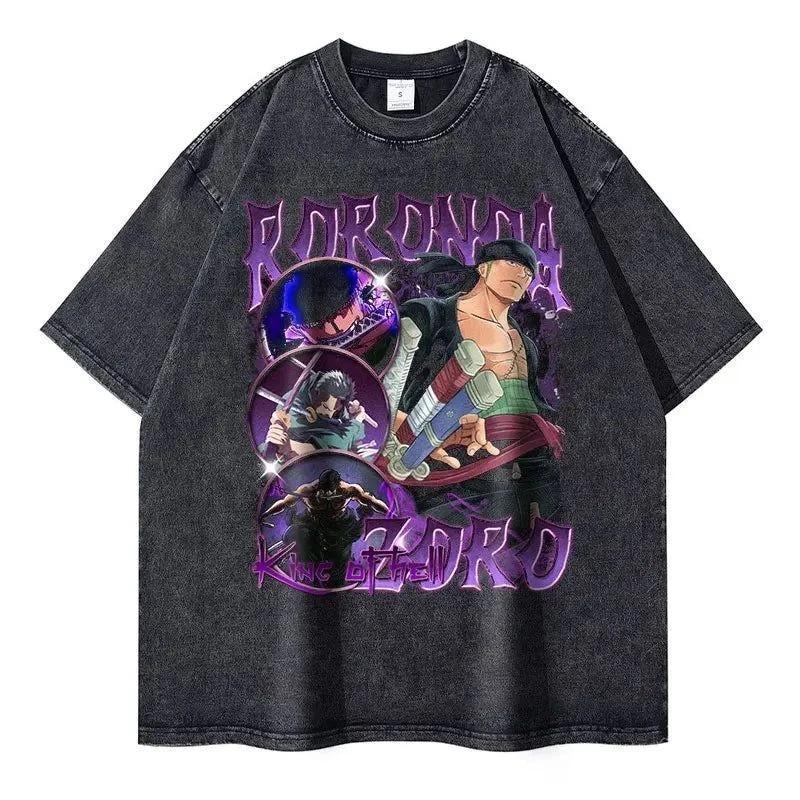 One Piece Zoro Cosplay Anime Manga T-Shirt Tee Undershirt Cotton M