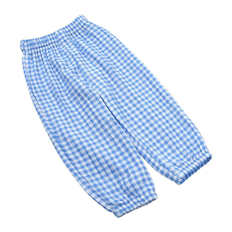 Baby Mosquito-Repellent Cotton Gauze Bloomers Spring Summer Lightweight Loose Fit Pants for Boys and Girls 90