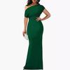 Frühlings Damen Elegantes Ärmelloses Schulterfreies Langes Formelles Partykleid