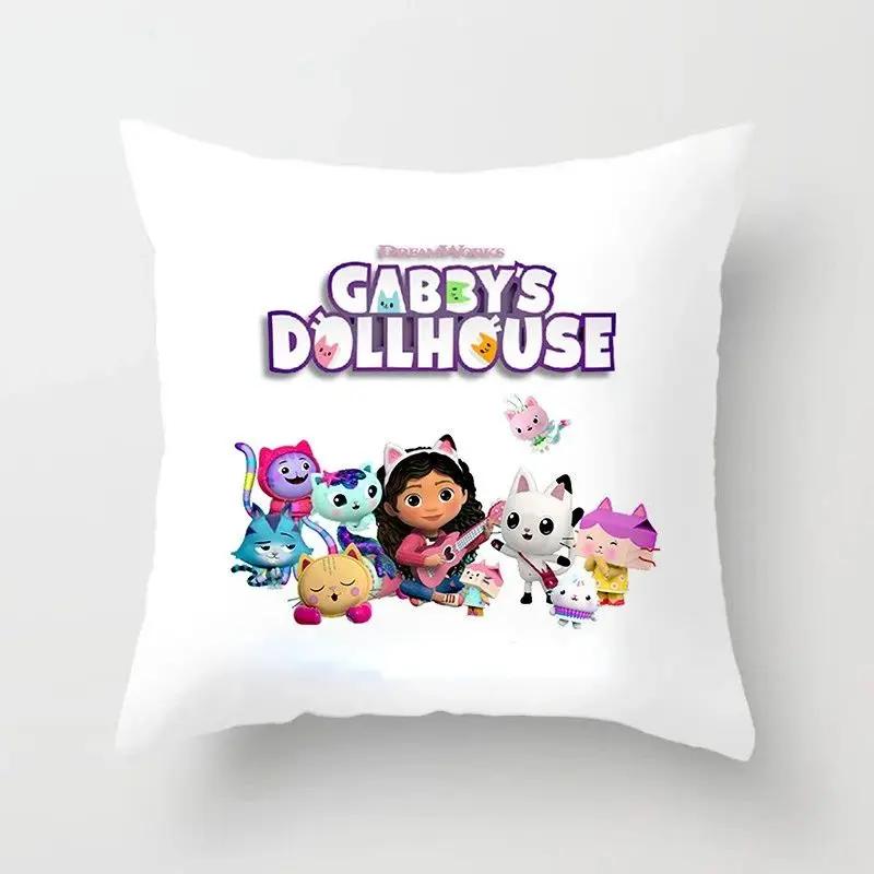 45X45cm Kids Gabbys Dollhouse Gabby Cats Pillowcase