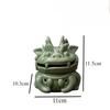 1pc Chinese Ceramic Dragon Incense Burner Ornament Covered Aromatherapy Stove Animal Ornaments Household Sacrificial Supplies