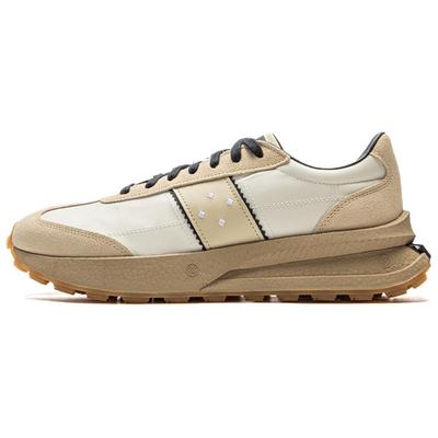 Li Ning Lightweight Comfortable Non-Slip Increased Height Low-Top Casual Shoes Unisex Sneaker Off-White AZGV073-5