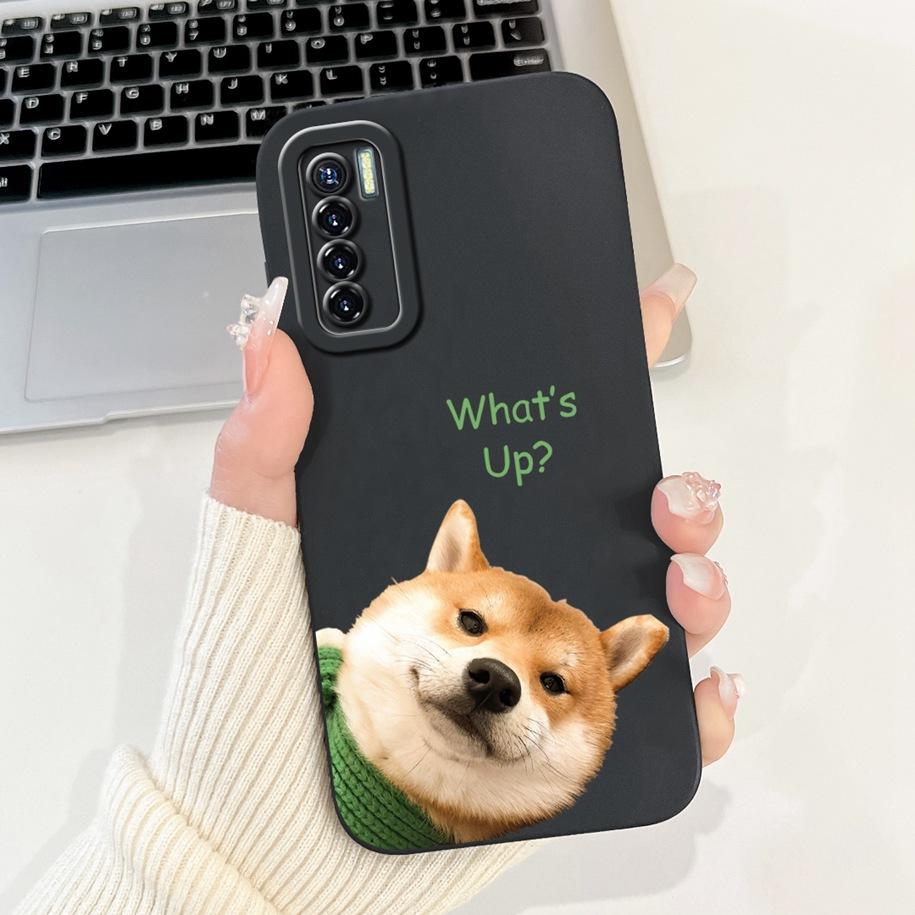 For Tecno Camon 17 Case CG6 CG6j Soft Silicone Cover Fashion Painted Shockproof Bumper For Tecno Camon 17 Pro 17P Camon17 Fundas