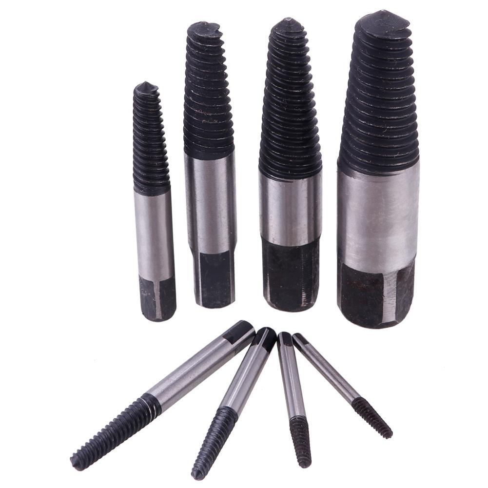 Sada extraktorů na šrouby, vrtáky z uhlíkové oceli, vodicí sada, sada na odstraňování zlomených konců šroubů, nástroje na odstraňování poškozených šroubů 1/8PCS