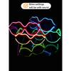 Óculos Luminous EL Sem Fio Disco Luminous LED Óculos de Sol de Celebridade da Internet Pixel KTV Bar Atmosfera Concerto Flash.