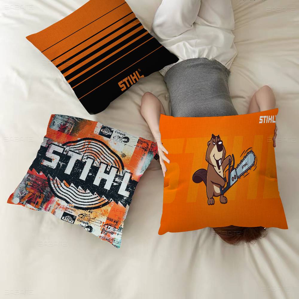 Stihl Logo Aufgedruckte Kissenhülle Design Kissenbezug Dekoration Feiertagsdekoration