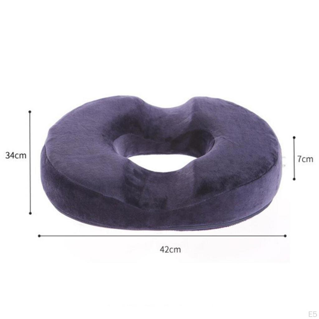 Poduszka Donut Wsparcie Kości Ogona Hemoroidy Prostata Wykonana z Włókna Poliestrowego Bawełny z Antypoślizgowym Spodem