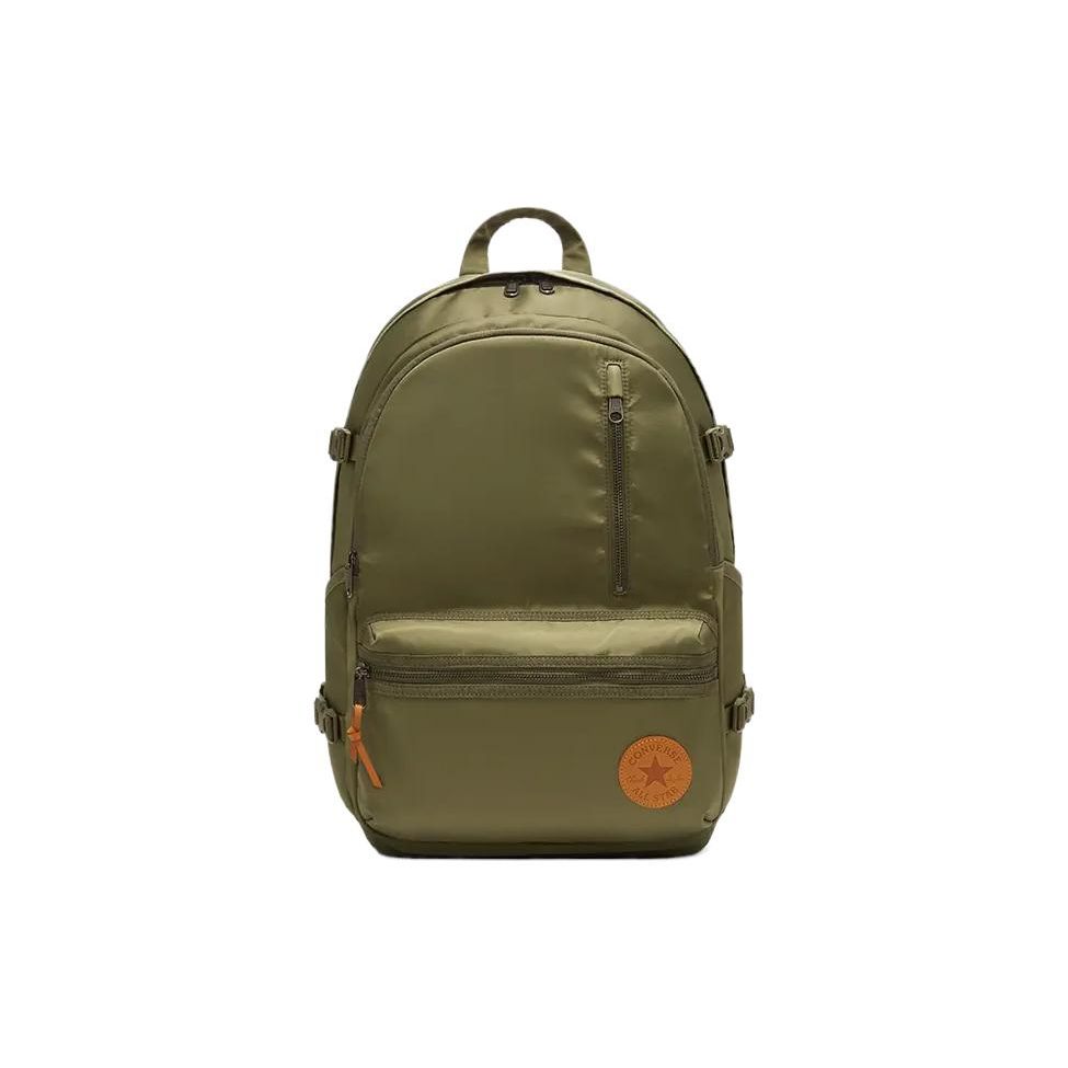Converse Retro Casual Sports Polyester Backpack Unisex Backpack Army-Green 10025476-A02 Army Green