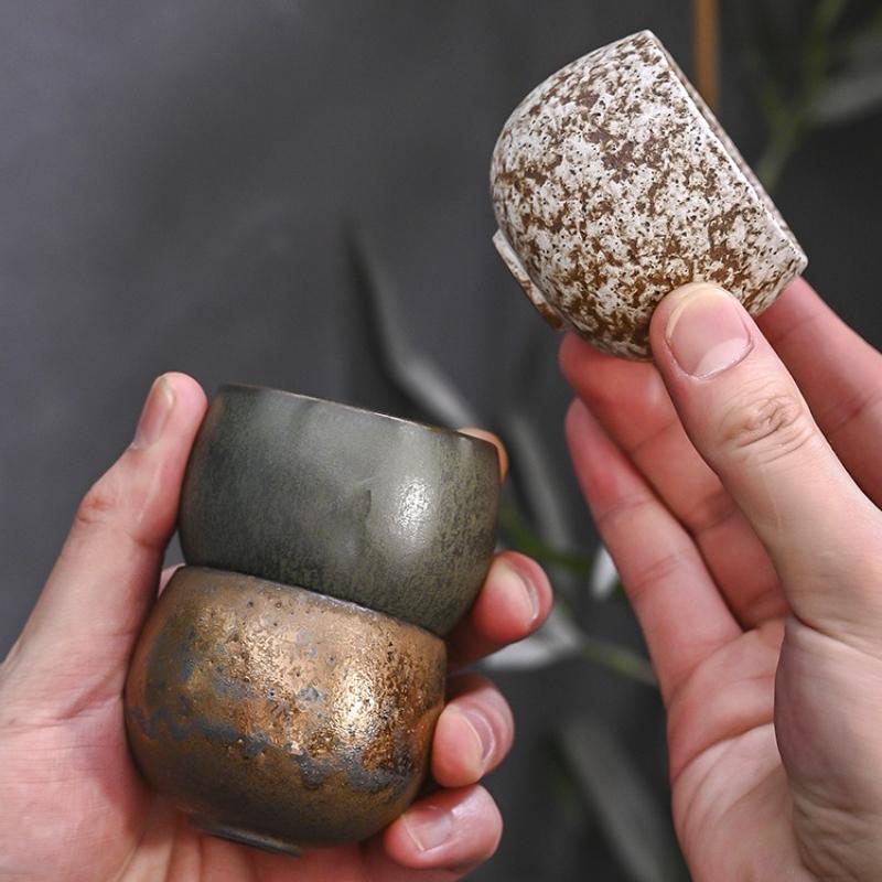 Tea Cup Five Elements Cup Kiln Variation Single Cup Owner Cup Tasting Cup Gongfu Tea Set Gift Box Set