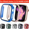 Vetro Temperato+Custodia per Apple Watch Serie 11 46mm 42mm Bumper Protezione Schermo per iWatch 11/10 46mm 42mm Copertura PC Sostituibile