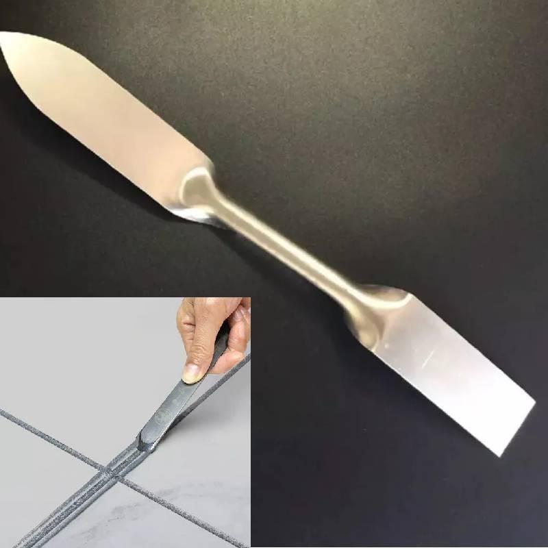 New Angle Glass Glue Scraper Stainless Steel Putty Knife With Chromium Vanadium Steel Body