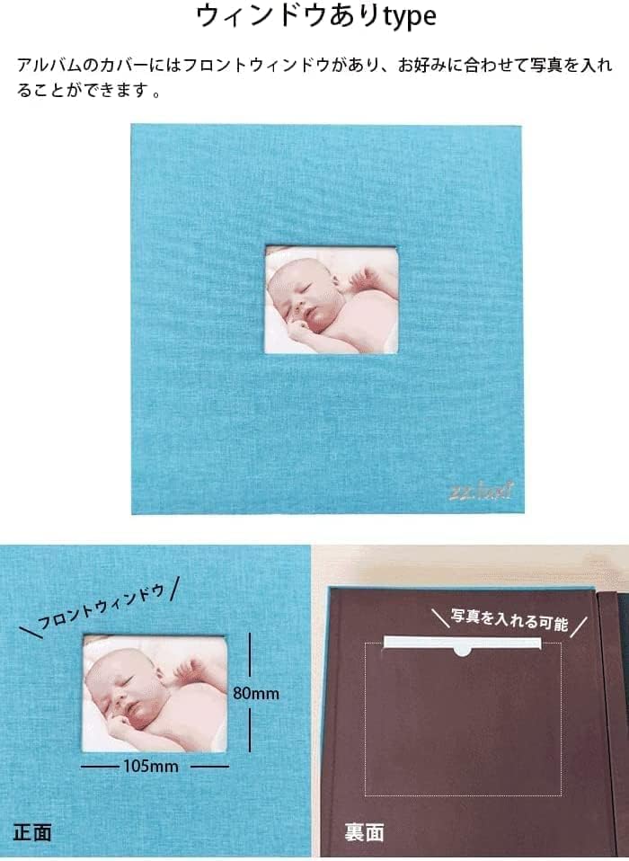 Photo Album, Handmade Photo Album, Mother's Day Gift, Large Capacity, L-size, Adhesive Type, Cotton Linen Material, Free Pages, Stylish, Cute, Organiz