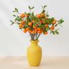 Faux Orange Artificial Orange Branch Green Leaves Simulation Fruit Tree  Restaurant Hotel