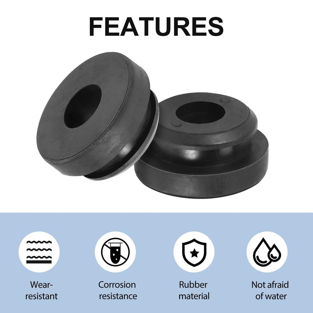 LAMELLIS 2er-Pack Kühlerbaugruppe Obere Isolatorhalterung Buchse Gummi Schwarz für Accord 74173-SJ4-000