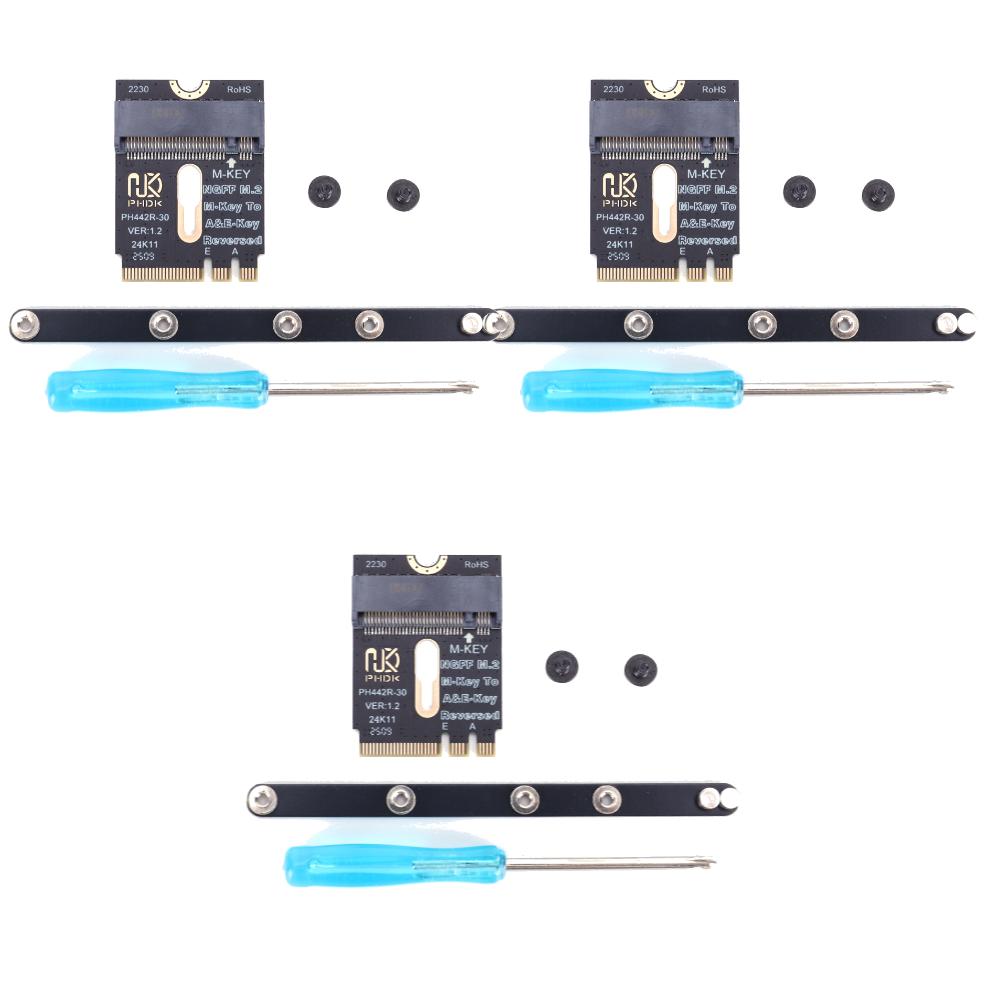 NGFF A+E-Key Male To NVME M-key Female Extension A/E Key To M Key PCIE 4.0 Riser Card for 2230 2242 2260 2280 NVME SSD