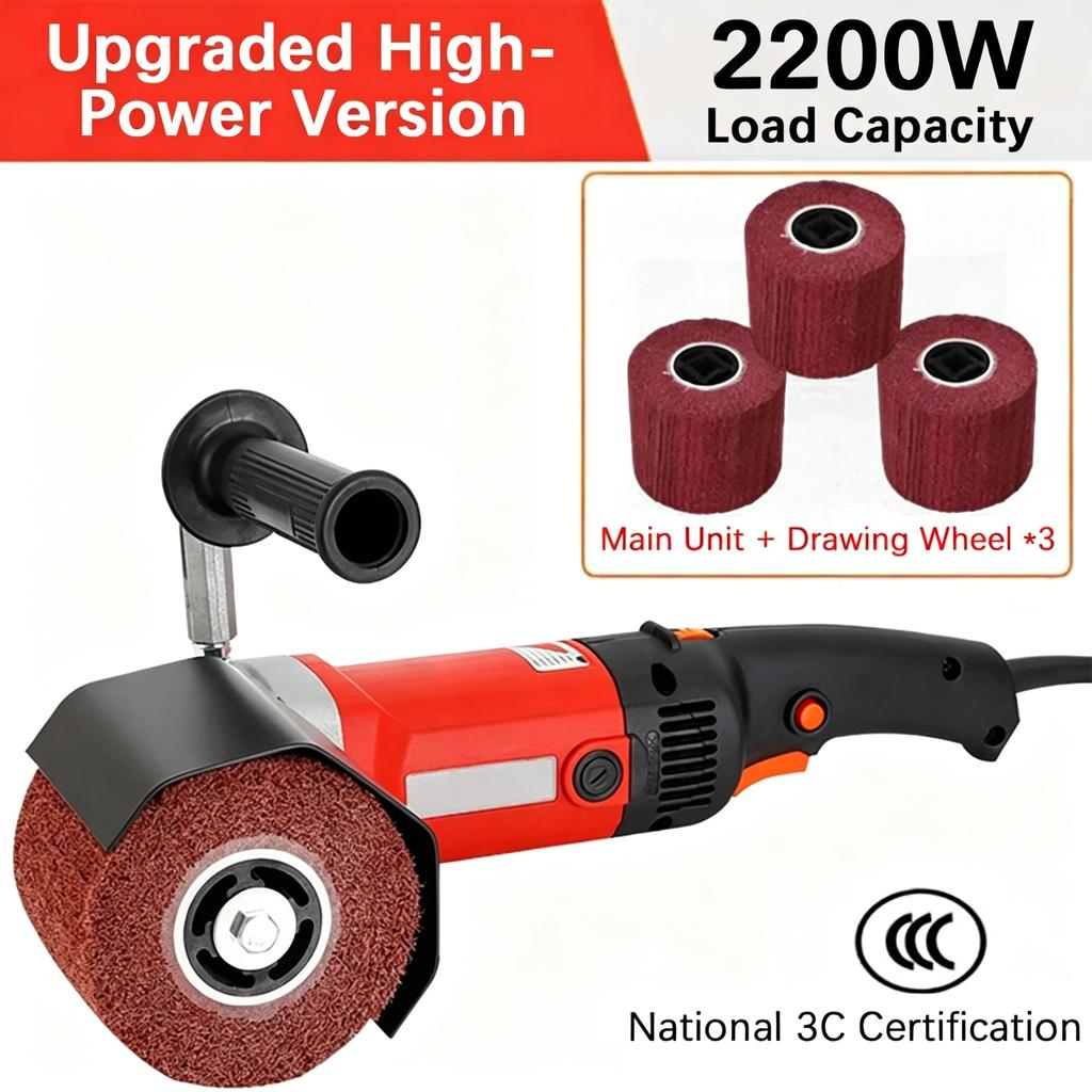 2200W-3200W Electric Burnishing Polishing Machine 220V Variable Speed Surface Conditioning Tool for Wood & Steel