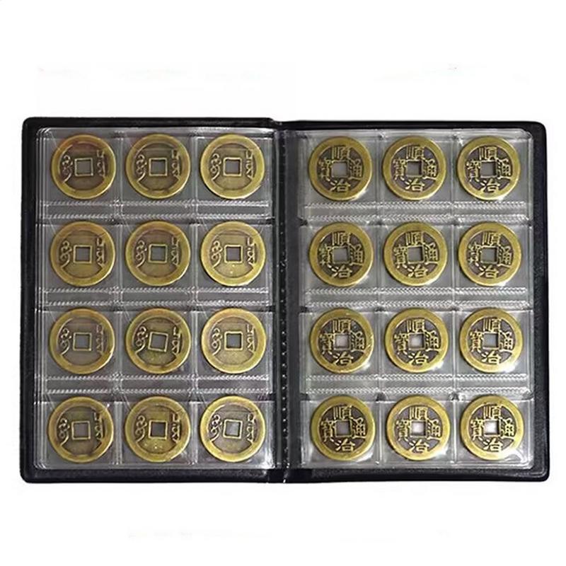300 Pockets Coin Collection Album Book Collecting Money Organizer Storage Bags PVC Film Waterproof Badges Storage Box Case