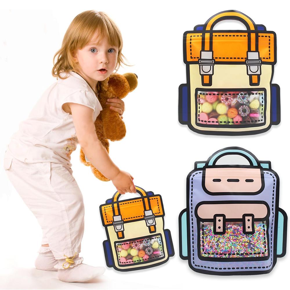 20pcs Cartoon Backpack Goodie Bags with Handles for Party, Wedding, Birthday