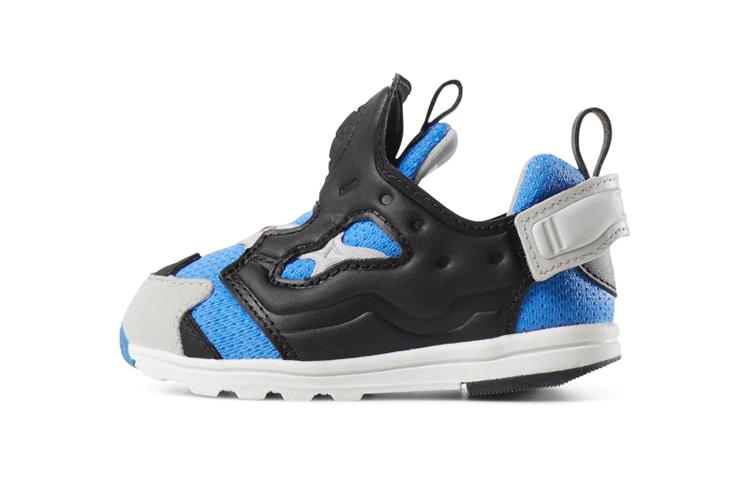 Reebok Versa Pump Fury Athleisure Low top Running Shoes Black Blue Infant And Toddler DV5407 22
