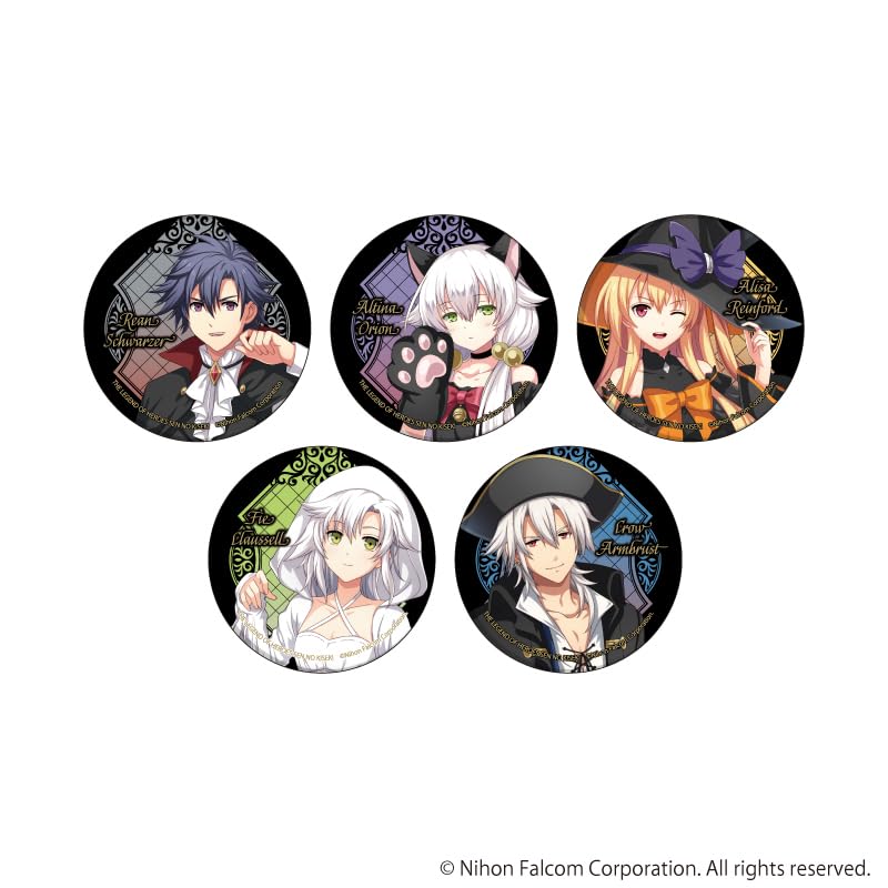 

[Official] The Legend of Heroes: Trails of Cold Steel Can Badge 19BOX (5 types in total) (Original illustration) [Complete BOX5 pieces] colleize