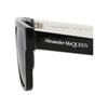 Alexander Mcqueen Square Frame Acetate Sunglasses Black Black Green