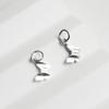 S925 Sterling Silver Butterfly Pendant DIY Handmade Jewelry Accessory